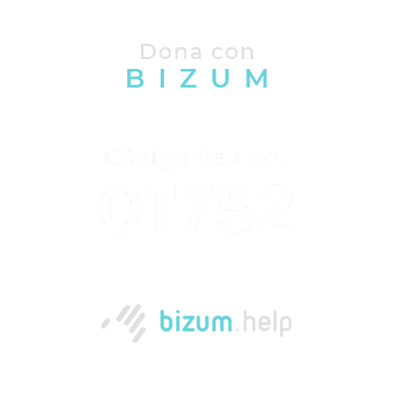 Donar con Bizum - Código de ONG 01752